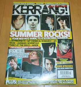 送料込【kerrang!ケラング】no.1115/muse/lostprophets/aiden/afi/panic!at disco/my chemical romance/FFAF/atreyu/satyr/洋楽洋雑誌洋書