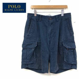 G1716-J◆POLO RALPH LAUREN ポロラルフローレン ハーフパンツ◆ネイビー ワークパンツ サイズ33 メンズ カジュアル ショート 半ズボン