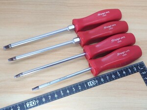 【PB SWISS TOOLS】カスタム品 トルクス ドライバー T20 T25 T27 T30 イジリ止め無し スナップオン 赤 レッド グリップ 【Snap-on】