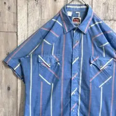 ヴィンテージ  70s  80s シャツ　Miller  ウエスタンシャツ　半袖