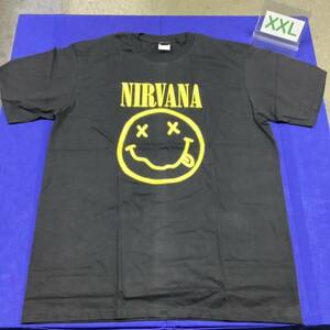 SR14D1. バンドTシャツ XXLサイズ　NIRVANA ① ニルヴァーナ　半袖Tシャツ プリントTシャツ