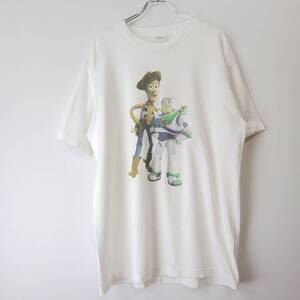 90s TOY STORY Tee トイストーリー Tシャツ ウッディ バズ・ライトイヤー キャラT ムービーT アニメT vintage ヴィンテージ USA製 希少 XL