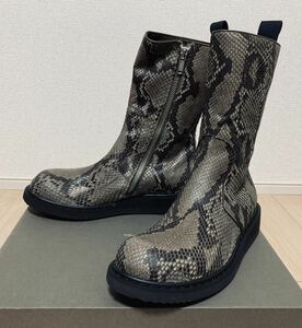 Rick Owens リックオウエンス 10FW パイソンレザークリーパーブーツ DNA DUST 42