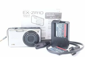 CASIO EXILIM EX-ZR10 カシオ コンパクトカメラ デジカメ デジタルカメラ シルバー 43746-Y