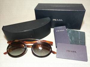 新品 本物 プラダ コレクション サングラス ブラウン 茶 PRADA c