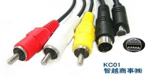 KC01→ SONY VMC-15FS / DCR-HC85E / DCR-HC46E / HC43E DCR-IP210E DCR-IP45E DCR-IP7E DCR-IP55E / DCR-IP5E / DCR-IP220E AVケーブル