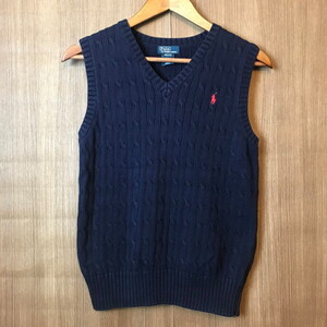 《キッズ》Polo by Ralph Lauren ポロ ラルフローレン ニットベスト サイズ M 12/14 古着 k24110158