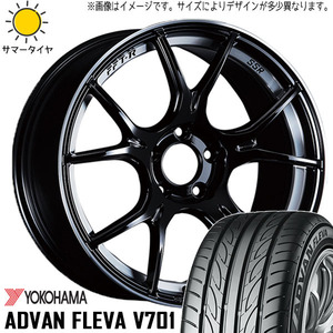 225/40R18 サマータイヤホイールセット GU系 インプレッサ etc (YOKOHAMA ADVAN FLEVA V701 & SSR GTX02 5穴 114.3)