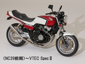 22019/31CB400SF（NC42後期）VTEC同色フロントフェンダー付きCBX400F1型　赤/白カラー TYPE-X外装Sあん抜きシート、ナローカウル仕様セット