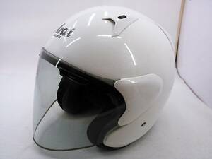 【送料無料】Arai アライ SZ-G SZG GLASS WHITE グラスホワイト XLサイズ ジェットヘルメット