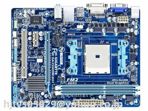 GIGABYTE GA-F2A55M-DS2 ザーボードAMD A55 Socket FM2 Micro ATX メモリ最大64G対応 保証あり　