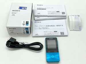 U326-K58-624 SONY ソニー NW-S315 デジタルミュージックプレイヤー WALKMAN ウォークマン 箱付き Sシリーズ 16GB ブルー 通電確認OK