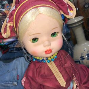 【即決/送料無料】 VINTAGE BERIOZKA DOLL ベリョースカ人形 スリープアイ人形 ビンテージドール 年代物中古 海外雑貨 インテリア