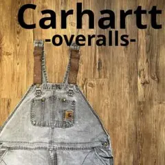 激レア！！【Carhartt カーハート】オーバーオール グレー ダブルニー