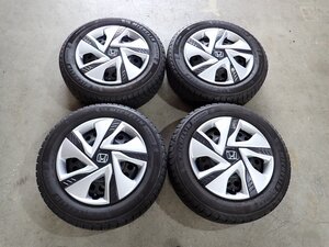 YS9254【送料無料175/65R15】ホンダ純正スチール フィット インサイトなどに 中古スタッドレス ★15×5.5J 100/4H ET約50★