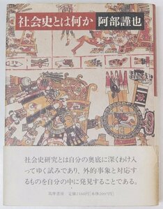 社会史とは何か　阿部謹也(専攻 ドイツ中世史)　1989年　筑摩書房★Zo.12