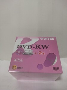 DVD-RW　RITEK 1-2x　繰り返し記録用　20枚入り