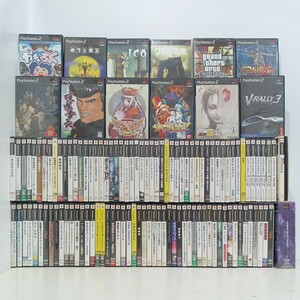 23 PS2ゲームソフト [ジャンク] まとめ☆1円〜PlayStation プレステ2 人気作 117本 約18.5㎏　喧嘩番長/シャドゥオブ/グランドセフト/ 他