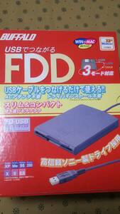 【中古】BUFFALO FD-USB(USB接続3.5インチフロッピーディスクドライブ)