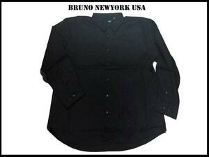 XXL 新品 【黒色-2XLB】 Bruno Newyork-ストライプシャツ　人気大きいサイズ　ローライダー　ドレススタイル