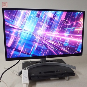 ★LG IPS液晶モニター 27UL550-W 27インチ 2019年12月製 4K ACアダプタ付 エルジー 現状品【60