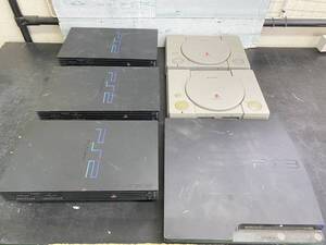 PS1/PS2/PS3 本体 計6台セット プレイステーション まとめ 未チェック ジャンク 動作未確認 SCPH-2500/35000/15000/5500他【y1-242/0/0】