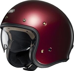 SHOEI　ジェットタイプヘルメット　J・O+　ジェイオー・プラス　ガーネットメタリック　M　57ｃｍ