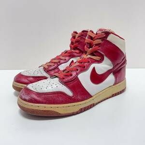 85年NIKE DUNK セントジョーンズ オリジナル ナイキダンク スニーカー 白×赤 セントジョーンズ大学 US8.5 26.5cm