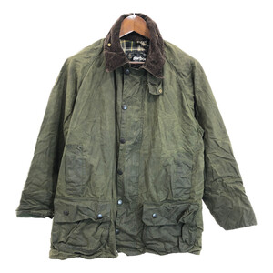 00年代 イングランド製 Barbour バブアー BEAUFORT ビューフォート オイルドジャケット グリーン (メンズ C40/102CM) 中古 古着 R6401