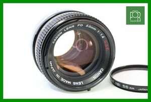 【同梱歓迎】【動作保証・点検済】良品■キヤノン Canon FD 50mm F1.4 S.S.C.■絞り完動■12789