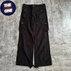 archive grunge cargo pants y2k black