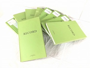 【米軍放出品】未使用品 ノート メモ帳 9冊 21.5cm×35.5cm 288ページ レコードブック 文房具 オフィス 事務 (100) ☆BA15JK-W#25