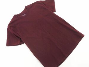 ネコポスOK チャンピオン 半袖 Tシャツ sizeM/赤 ■◆ ☆ dfc7 メンズ