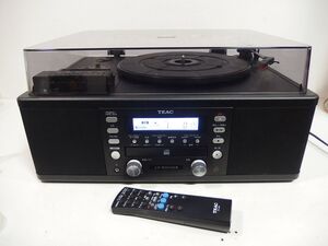 K557/14J□TEAC ティアック CDレコーダー LP-R550USB CDレコーダーシステム ターンテーブル カセットプレーヤー付き 2018年製 良品□