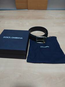 即決☆ DOLCE&GABBANA　レザーベルト 85