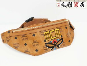 MCM エムシーエム ウエストポーチ ボディバッグ フュルステン ジオローレル ヴィセトス MMZBSFI02 CO001 極上美品 バッグ