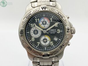 BA0601310　◇ TIMEX タイメックス SR 927W QUARTZ クォーツ クロノグラフ デイト アナログ 回転ベゼル シルバー 純正ベルト 腕時計 中古