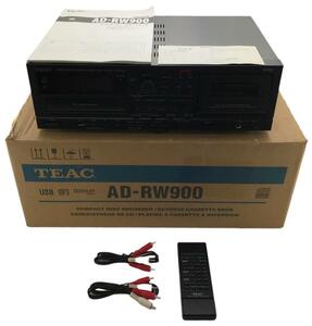 (004502)TEAC CD/カセットレコーダー ブラック AD-RW900-B