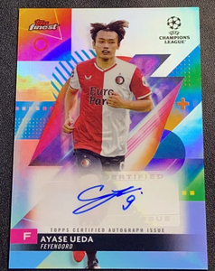 2023-24 Topps Finest Ayase Ueda 上田綺世 直筆サインカード Auto Feyenoord