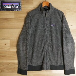 B3S/R1.9-1　patagonia　パタゴニア　WORN WEAR　フリースジャケット　フルジップ　ジャンパー　ブルゾン　アウトドア　XL　グレー系　古着