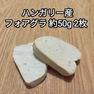 フォアグラ 100g ポーション 約40g-60g×2枚 ハンガリー産 カナール エスカロップ 冷凍品