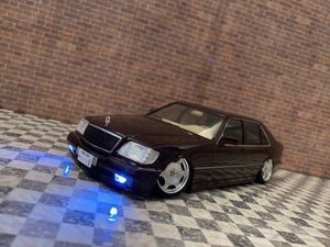 1/24 AMG メルセデスベンツ S600 W140 後期仕様 カスタム 完成品