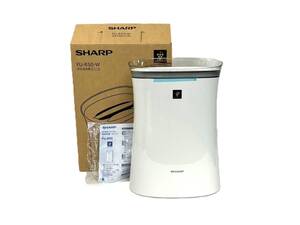 ■【未使用品】SHARP/シャープ 空気清浄機 FU-R50-W ホワイト系 プラズマクラスター7000搭載 2024年製 14畳 リビング 花粉（53990NY1）