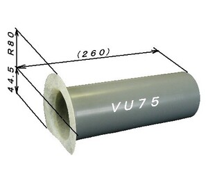 D75TP、75Aヨコ塩ビ管ＦＲＰドレン付，1個