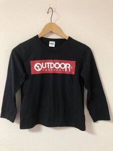 OUTDOOR アウトドア　長袖Tシャツ　140センチ　ブラック