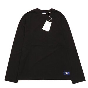 バーバリー メンズ ロングスリーブ リラックス Tシャツ ブラック サイズXL BURBERRY 8081995 1001