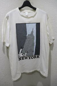 即決 02SS Number (N)ine ナンバーナイン 宮下期 MODERN AGE モダンエイジ期 グッド ＆ ファック グラフティプリントTシャツ メンズ 4 白