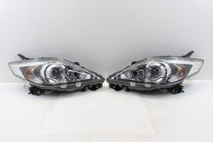 美品/破損無　プレマシー　CREW　後期　ヘッドライト　左右　キセノン　HID　ブラック　黒　スタンレー　P7696　打刻チ　274390+274391