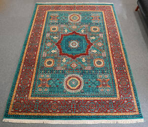 247×176cｍ【 アフガニスタン ガズニーウール手織り絨毯 】ペルシャ絨毯