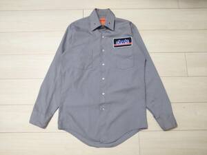 ★US製　WORK WEAR CORPORATION　ワークウェアコーポレーション　ワークシャツ　★混紡生地　★企業ワッペン付